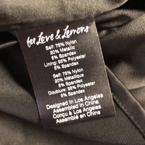 For Love & Lemons Shailee Mini Dress NWT XXS - Picture 11 of 13